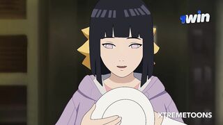 Hinata is surprised and roughly fucked by Boruto while she is distracted at home - Hentai