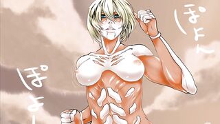 Attack on Titan Anne female Titan comes to Mikasa for doggy anime hentai uncensored