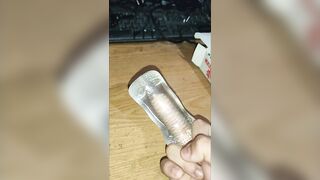 unboxing a transparent onahole for men from aliexpress