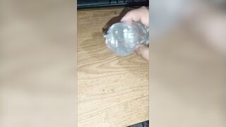 unboxing a transparent onahole for men from aliexpress