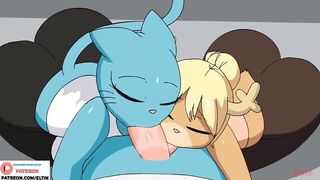Gumball`s Mom Hard Fucking In Gym And Getting Creampie | Furry Hentai Animation World of Gumball