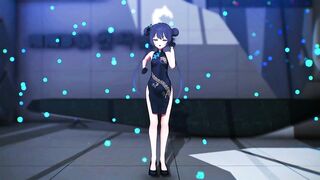 【MMD R18 Blue Archive/4k】 ~《Ryuuge Kisaki (竜華キサキ) 》 ~《『热爱105℃的你』》
