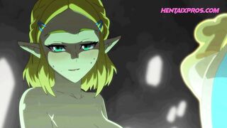 Sexy Blonde ELF Rough Doggy! HENTAI UNCENSORED
