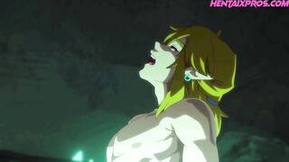 Sexy Blonde ELF Rough Doggy! HENTAI UNCENSORED
