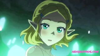 Sexy Blonde ELF Rough Doggy! HENTAI UNCENSORED