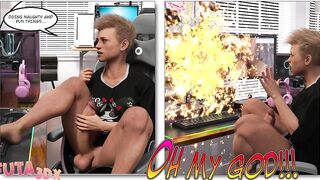 Futa3dX - Wonder Woman Gets Fucked Hard By Big Dicked Futa Babe