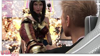 Futa3dX - Wonder Woman Gets Fucked Hard By Big Dicked Futa Babe