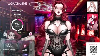 Big Tit Redhead Anime Girl Gets Edged on Stream