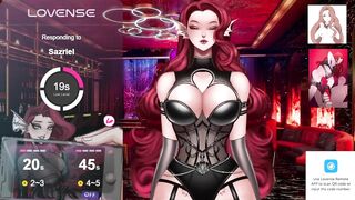 Big Tit Redhead Anime Girl Gets Edged on Stream