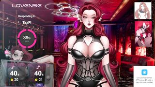 Big Tit Redhead Anime Girl Gets Edged on Stream