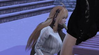 [3D Game Animation] On a snowy day, we have sex in public!