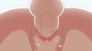 Pink hair anime girl gets deep creampie