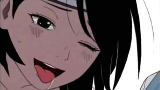 Sarada riding a dildo until she cums