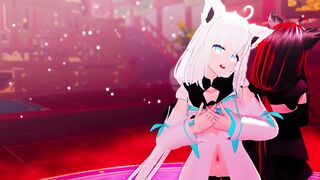【MMD Hololive 4k/60fps】《Shirakami Fubuki (白上フブキ)》~《愛包ダンスホール(Heart Pie Dancehall) HIMEHINA》