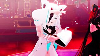 【MMD Hololive 4k/60fps】《Shirakami Fubuki (白上フブキ)》~《愛包ダンスホール(Heart Pie Dancehall) HIMEHINA》