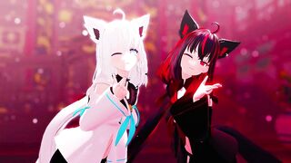 【MMD Hololive 4k/60fps】《Shirakami Fubuki (白上フブキ)》~《愛包ダンスホール(Heart Pie Dancehall) HIMEHINA》