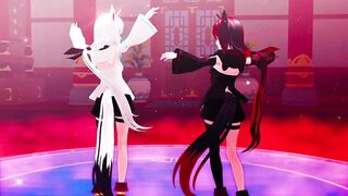 【MMD Hololive 4k/60fps】《Shirakami Fubuki (白上フブキ)》~《愛包ダンスホール(Heart Pie Dancehall) HIMEHINA》