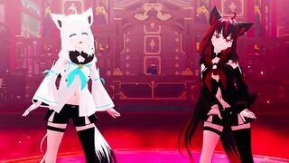 【MMD Hololive 4k/60fps】《Shirakami Fubuki (白上フブキ)》~《愛包ダンスホール(Heart Pie Dancehall) HIMEHINA》