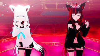 【MMD Hololive 4k/60fps】《Shirakami Fubuki (白上フブキ)》~《愛包ダンスホール(Heart Pie Dancehall) HIMEHINA》