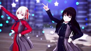 【MMD Lycoris Recoil 4k/60fps】《Chisato(錦木 千束) Takina(井ノ上 たきな)》~《愛包ダンスホールHeart Pie Dancehall HIMEHINA》