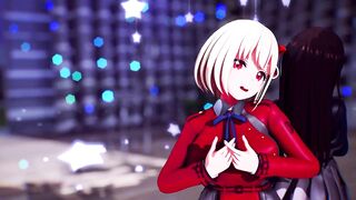 【MMD Lycoris Recoil 4k/60fps】《Chisato(錦木 千束) Takina(井ノ上 たきな)》~《愛包ダンスホールHeart Pie Dancehall HIMEHINA》