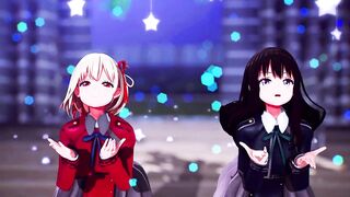 【MMD Lycoris Recoil 4k/60fps】《Chisato(錦木 千束) Takina(井ノ上 たきな)》~《愛包ダンスホールHeart Pie Dancehall HIMEHINA》