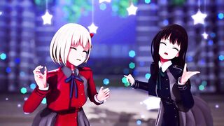 【MMD Lycoris Recoil 4k/60fps】《Chisato(錦木 千束) Takina(井ノ上 たきな)》~《愛包ダンスホールHeart Pie Dancehall HIMEHINA》