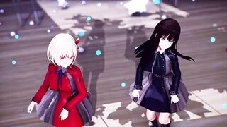 【MMD Lycoris Recoil 4k/60fps】《Chisato(錦木 千束) Takina(井ノ上 たきな)》~《愛包ダンスホールHeart Pie Dancehall HIMEHINA》