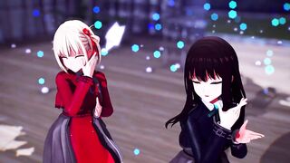 【MMD Lycoris Recoil 4k/60fps】《Chisato(錦木 千束) Takina(井ノ上 たきな)》~《愛包ダンスホールHeart Pie Dancehall HIMEHINA》