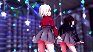 【MMD Lycoris Recoil 4k/60fps】《Chisato(錦木 千束) Takina(井ノ上 たきな)》~《愛包ダンスホールHeart Pie Dancehall HIMEHINA》