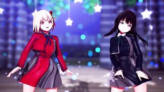 【MMD Lycoris Recoil 4k/60fps】《Chisato(錦木 千束) Takina(井ノ上 たきな)》~《愛包ダンスホールHeart Pie Dancehall HIMEHINA》
