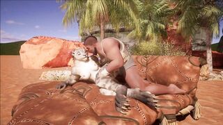 Buff dude destroys FURRY anus (full anal)