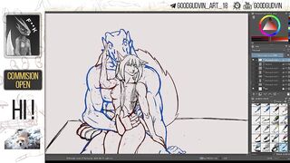 53 Speed Paint - Kinktober Thighjob