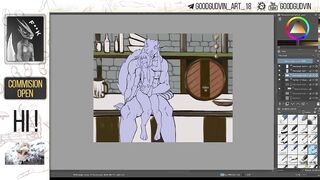 53 Speed Paint - Kinktober Thighjob