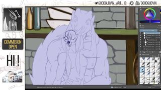 53 Speed Paint - Kinktober Thighjob