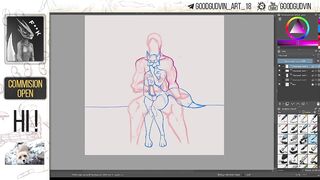 53 Speed Paint - Kinktober Thighjob
