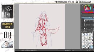 53 Speed Paint - Kinktober Thighjob