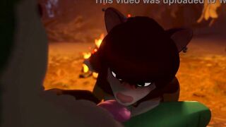 Furry gostosa mamando gostoso no pau
