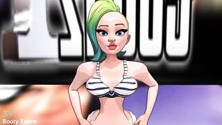 Jump around with Big booty 3d model Kim