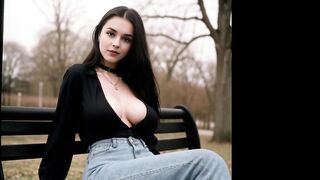 AI Art Model - College Goth Girl