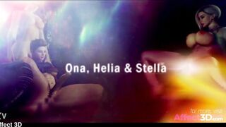 Ona, Helia and Stella - 3D futanari animation porn