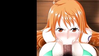 Nami swallowing a lot of 2 (alternative/e version)