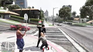 Me follo a peatonas en plena calle (GTA 5)
