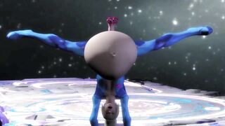SAMUS PUTS HER BODY INTO THE OTHER ONE'S VAGINA P2