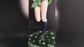 五等分の花嫁 中野四葉の生脚太ももにおちんちん擦り付けて射精 フィギュアぶっかけ