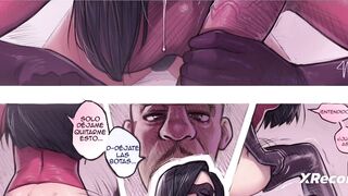 Violeta and Elastigirl fuck frozono's big cock