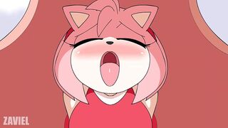 Super Thicc Asses Pink Hedgehog Sucks and Fucked Big Blue COCK