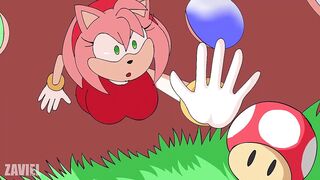 Super Thicc Asses Pink Hedgehog Sucks and Fucked Big Blue COCK