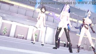 Honkai Star Rail: [MMD] BLACKPINK - ‘Shut Down’ (Black Swan, Ruan Mei, Jingliu, Hanya)