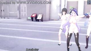 Honkai Star Rail: [MMD] BLACKPINK - ‘Shut Down’ (Black Swan, Ruan Mei, Jingliu, Hanya)
